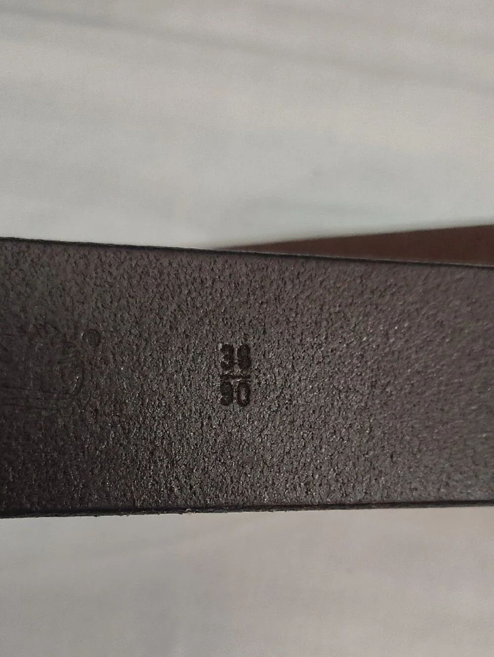 Timberland Brown Leather Belt with Brass Buckle